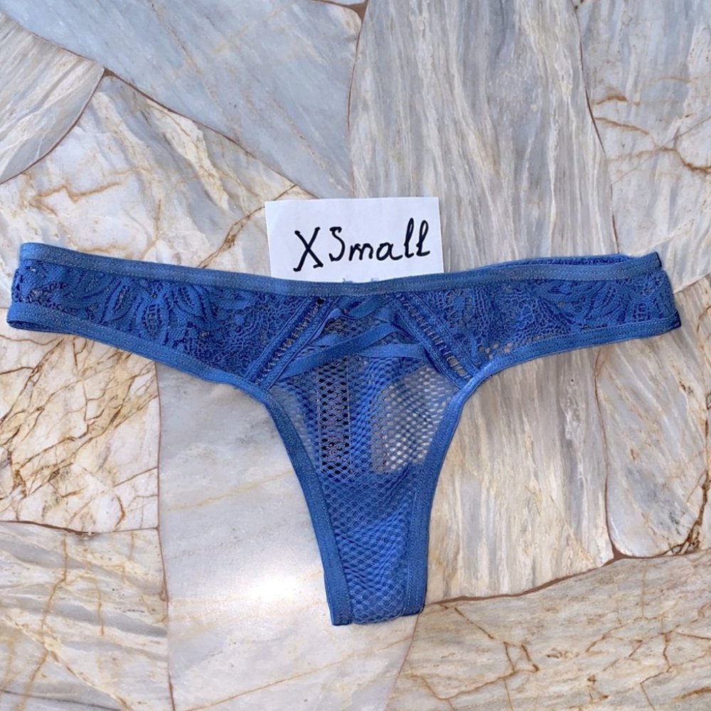 VS‎ Aqua V-String Very Sexy Thong Panty Lace XS